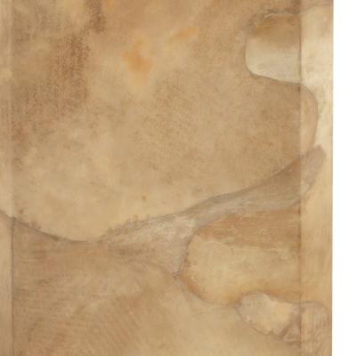 Karl Springer Karl Springer Elegant Tapering Pedestal in Lacquered Goatskin 1970s Signed 