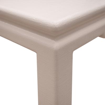 Karl Springer Karl Springer Exquisite Chinese Style Game Table in Lacquered Linen 1970s