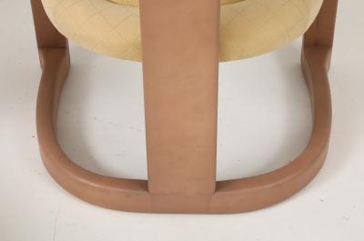 Karl Springer Karl Springer Goatskin Onassis Chairs With Ultrasude Upholstery Set Of 4