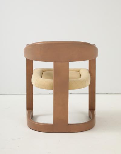 Karl Springer Karl Springer Goatskin Onassis Chairs With Ultrasude Upholstery Set Of 4