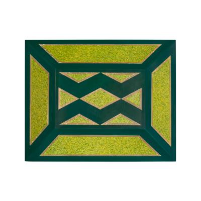 Karl Springer Karl Springer Hinged Box in Green Lacquer with Gold Foil 1970s