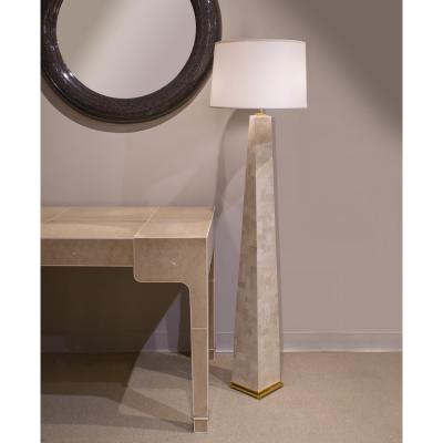 Karl Springer Karl Springer J M F Floor Lamp in Tessellated Fossilized Coral 1980s