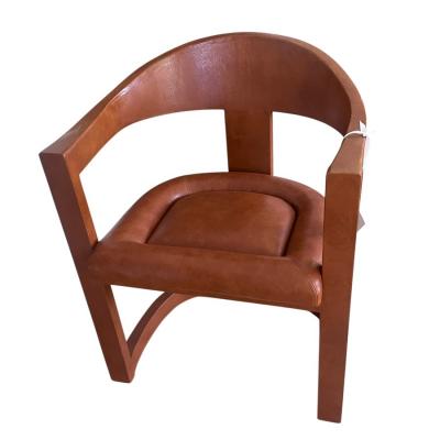 Karl Springer Karl Springer Leather Clad Modern Designer Desk Chair