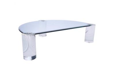 Karl Springer Karl Springer Lucite Sculpture Leg Coffee Table
