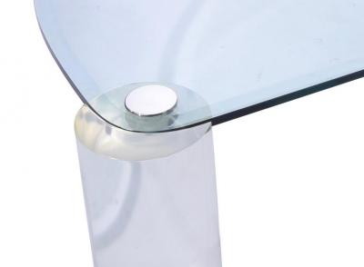 Karl Springer Karl Springer Lucite Sculpture Leg Coffee Table