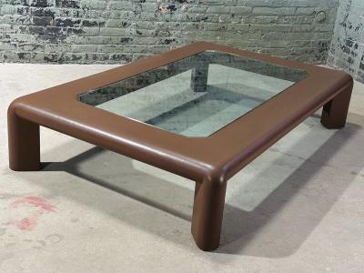 Karl Springer Karl Springer Mark II Leather Coffee Table 1974