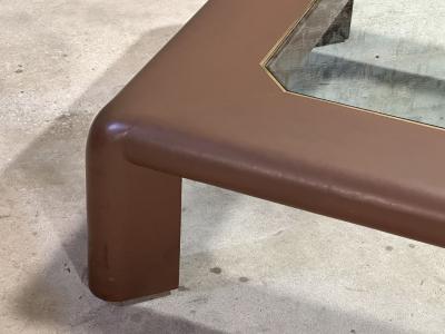 Karl Springer Karl Springer Mark II Leather Coffee Table 1974