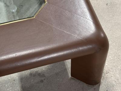 Karl Springer Karl Springer Mark II Leather Coffee Table 1974