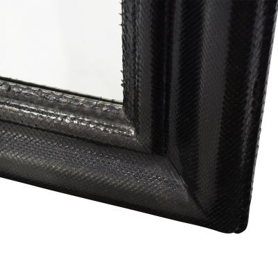 Karl Springer Karl Springer Molding Mirror Covered in Black Python 1970s