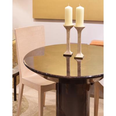 Karl Springer Karl Springer Pair of Candle Holders in Tessellated Coral 1980s