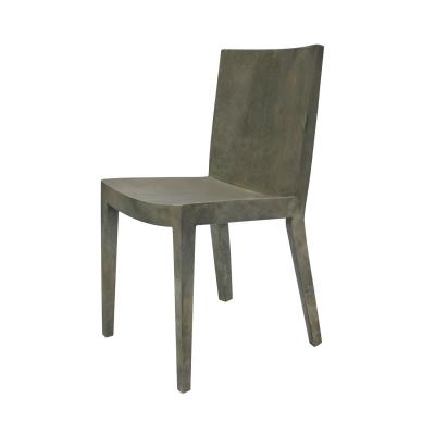 Karl Springer Karl Springer Pair of J M F Chairs in Gray Goatskin Lacquer 1980s