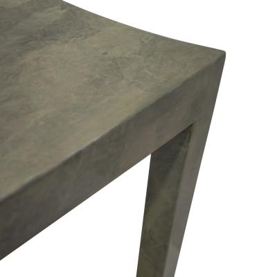 Karl Springer Karl Springer Pair of J M F Chairs in Gray Goatskin Lacquer 1980s