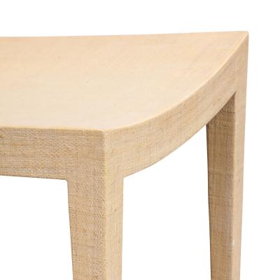 Karl Springer Karl Springer Pair of JMF Chairs in Lacquered Raffia 1993 Signed 