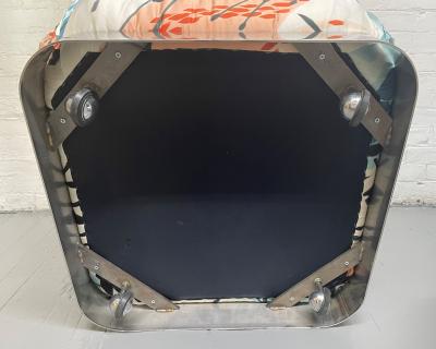 Karl Springer Karl Springer Pair of Souffle Ottomans