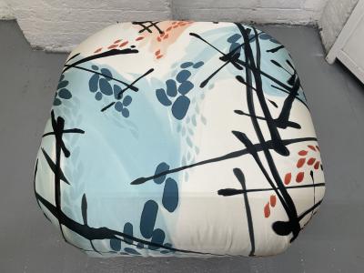 Karl Springer Karl Springer Pair of Souffle Ottomans