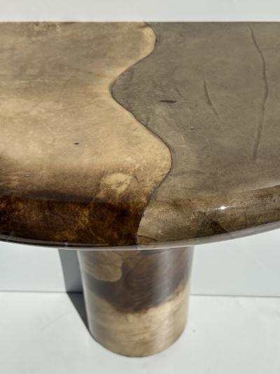 Karl Springer Karl Springer Parchment Console and Mirror