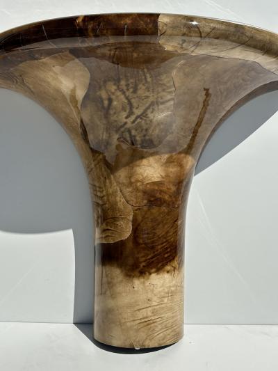 Karl Springer Karl Springer Parchment Console and Mirror