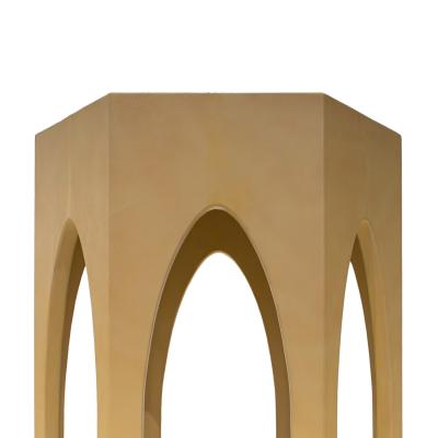 Karl Springer Karl Springer Prototype Cathedral Table in Leather 1976 1978