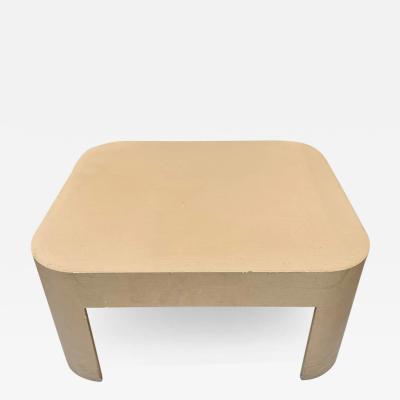 Karl Springer Karl Springer Raffia Clad Coffee Table