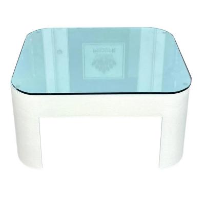 Karl Springer Karl Springer Raffia Clad Coffee Table