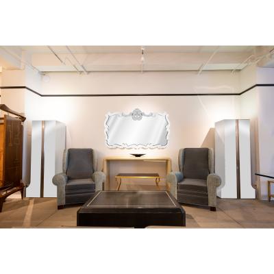 Karl Springer Karl Springer Rare Pair of Monumental Illuminated Athena Pedestals 1980s