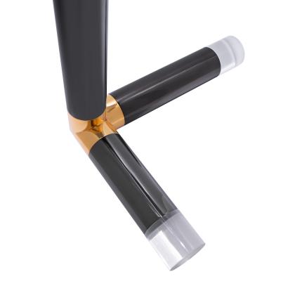 Karl Springer Karl Springer Rare Sculpture Reading Lamp in Gunmetal and Brass 1980s