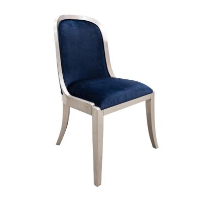 Karl Springer Karl Springer Rare Set of 14 Regina Dining Chairs in Antique Silver Leaf 1980s