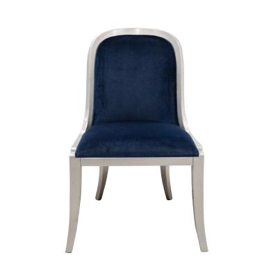 Karl Springer Karl Springer Rare Set of 14 Regina Dining Chairs in Antique Silver Leaf 1980s