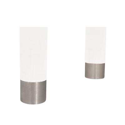 Karl Springer Karl Springer Round Leg Etagere in Solid Lucite and Steel 1980s