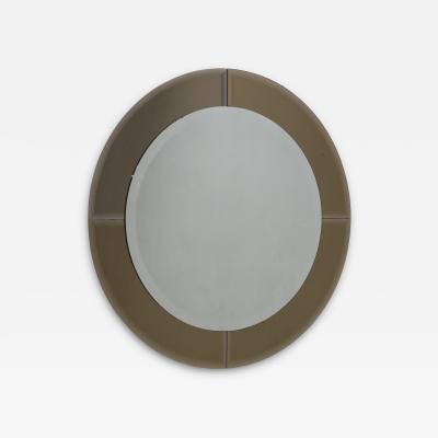Karl Springer Karl Springer Saturn Mirror with Bronzed Mirror Border