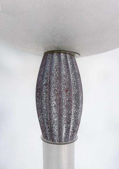 Karl Springer Karl Springer Seguso Scavo Torchere Floor Lamp In Line Dimmer Switch 1980s