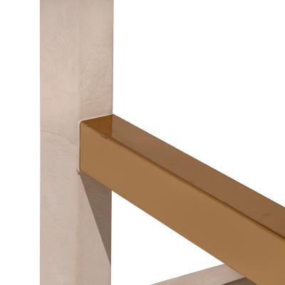 Karl Springer Karl Springer Set of 4 Swiveling Onassis Bar Stools in Suede 1980s