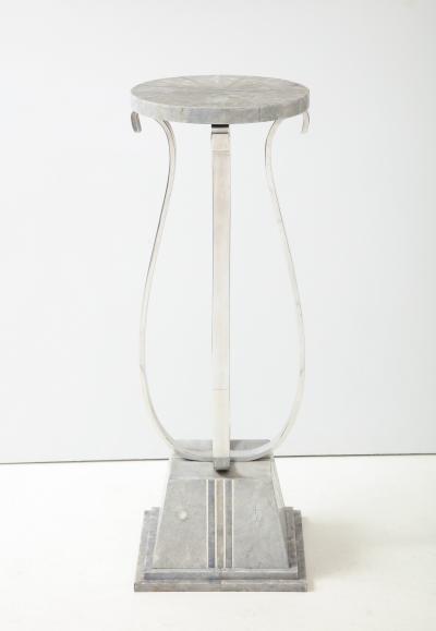 Karl Springer Karl Springer Shagreen Pedestal Stand