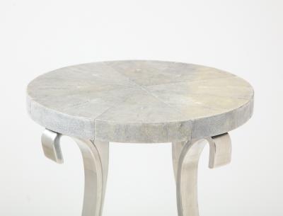 Karl Springer Karl Springer Shagreen Pedestal Stand