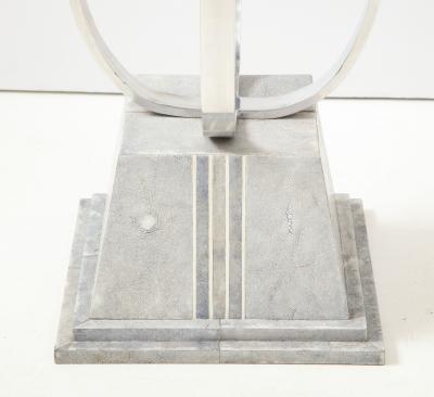 Karl Springer Karl Springer Shagreen Pedestal Stand