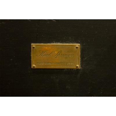 Karl Springer Karl Springer Stunning Kyoto Box In Tessellated Penshell 1980s Signed 