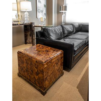 Karl Springer Karl Springer Stunning Kyoto Box In Tessellated Penshell 1980s Signed 