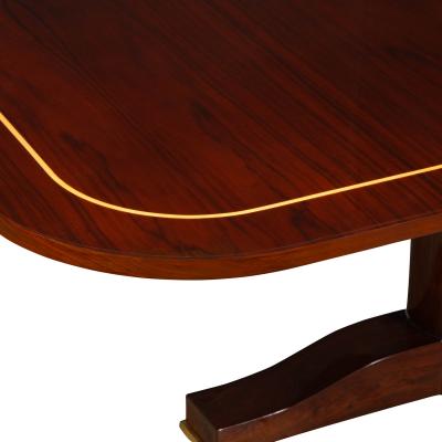 Karl Springer Karl Springer Stunning Monumental Dining Table in Rosewood with Inlay 1980s