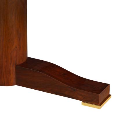 Karl Springer Karl Springer Stunning Monumental Dining Table in Rosewood with Inlay 1980s