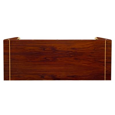 Karl Springer Karl Springer Stunning Monumental Dining Table in Rosewood with Inlay 1980s