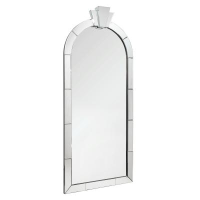 Karl Springer Karl Springer Stunning Monumental Dome Top Art Deco Mirror 1980s