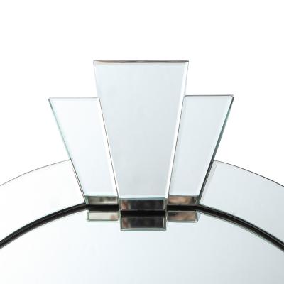 Karl Springer Karl Springer Stunning Monumental Dome Top Art Deco Mirror 1980s