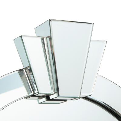 Karl Springer Karl Springer Stunning Monumental Dome Top Art Deco Mirror 1980s