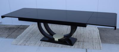 Karl Springer Karl Springer Style Dining Table With Leaves Made In Colombia