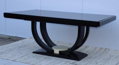 Karl Springer Karl Springer Style Dining Table With Leaves Made In Colombia