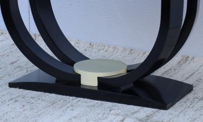 Karl Springer Karl Springer Style Dining Table With Leaves Made In Colombia