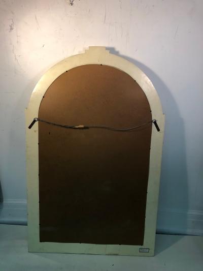 Karl Springer Karl Springer Style Lacquered and Tessellated Large Scale Mirror