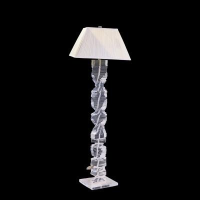 Karl Springer Karl Springer Style Mid Century Stacked Lucite Helix Floor Lamp