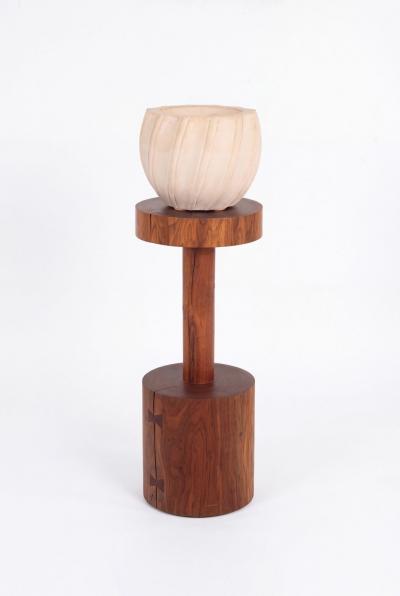 Karl Springer Karl Springer Style Ribbed Planter c 1980