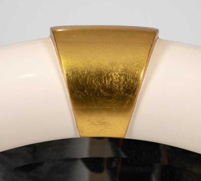 Karl Springer Karl Springer Style Round Mirror